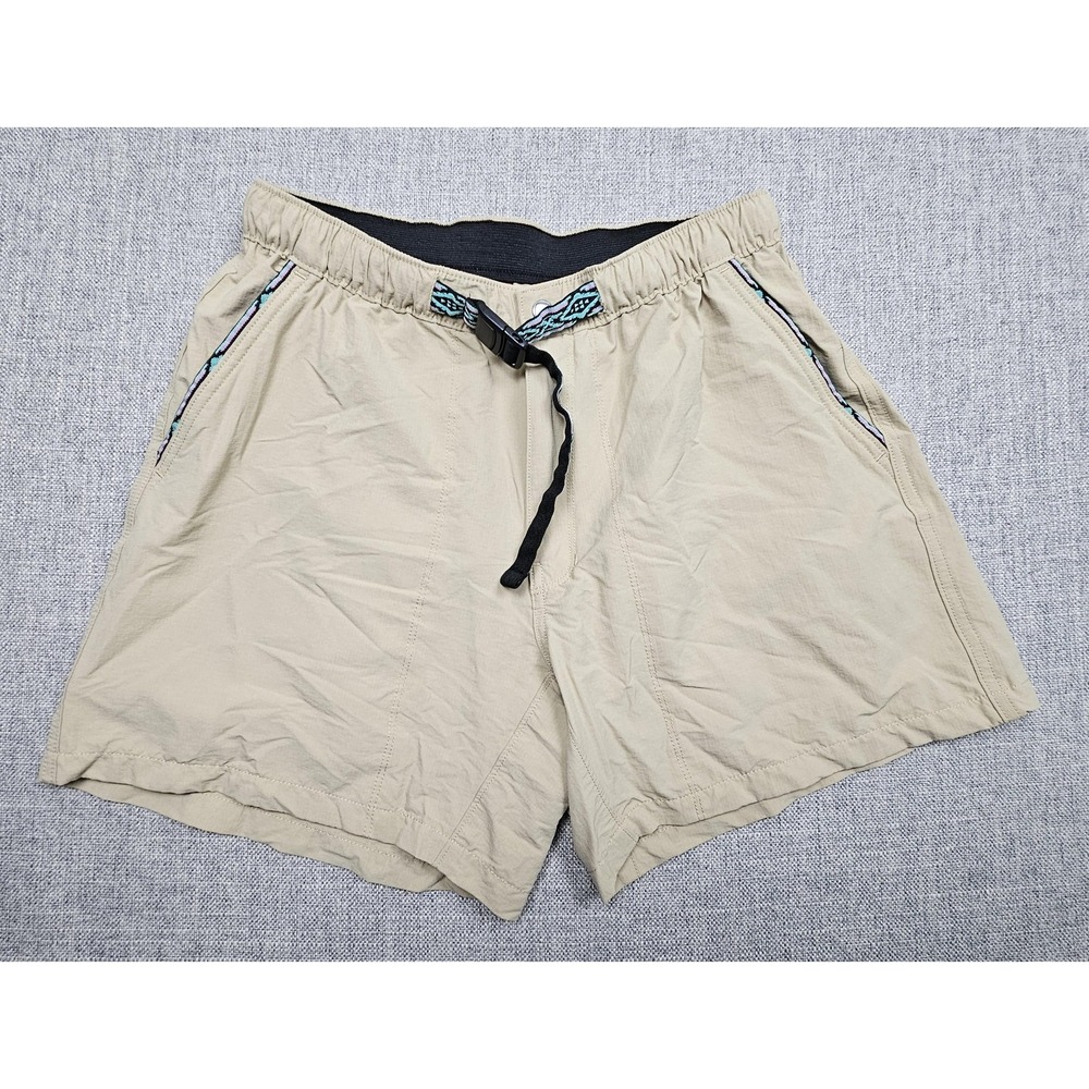 Chubbies Shorts Mens Medium Beige Nylon Elastic Waist 5.5 Inseam Lightweight